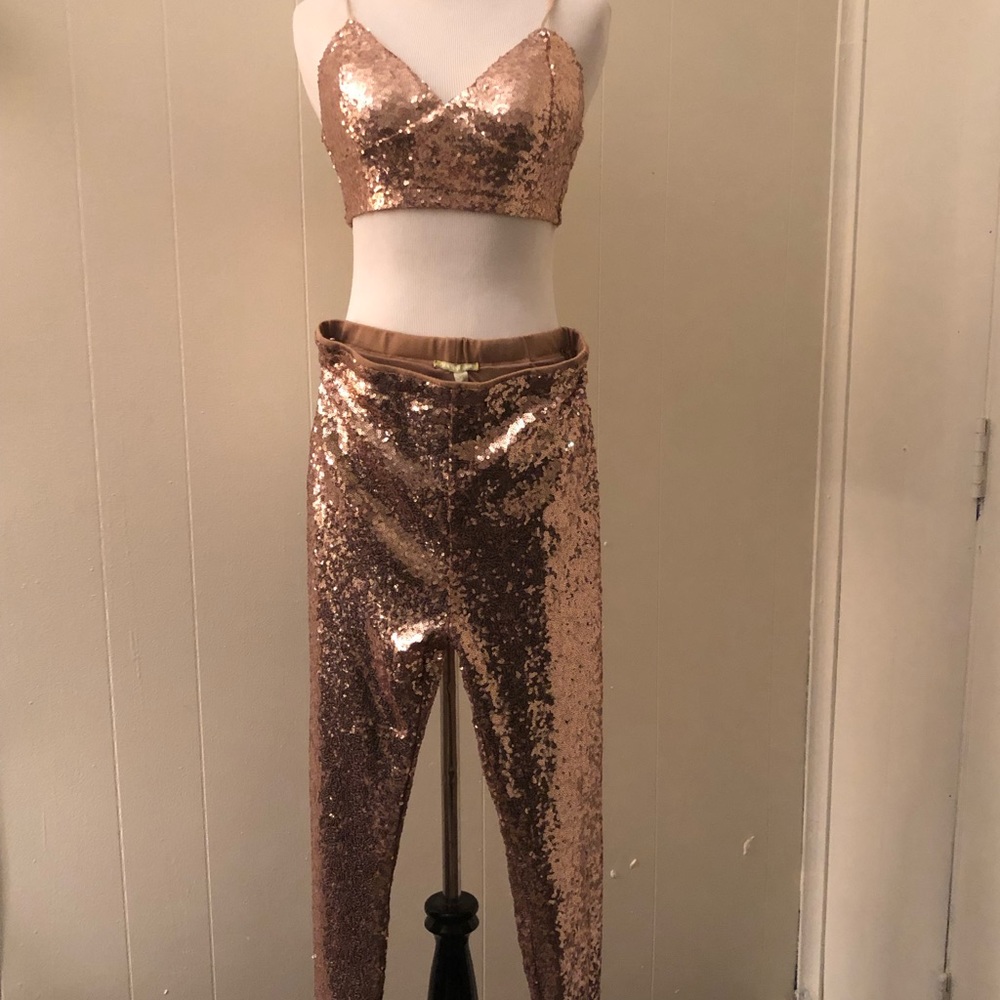 Rose Gold Sequin 2pc